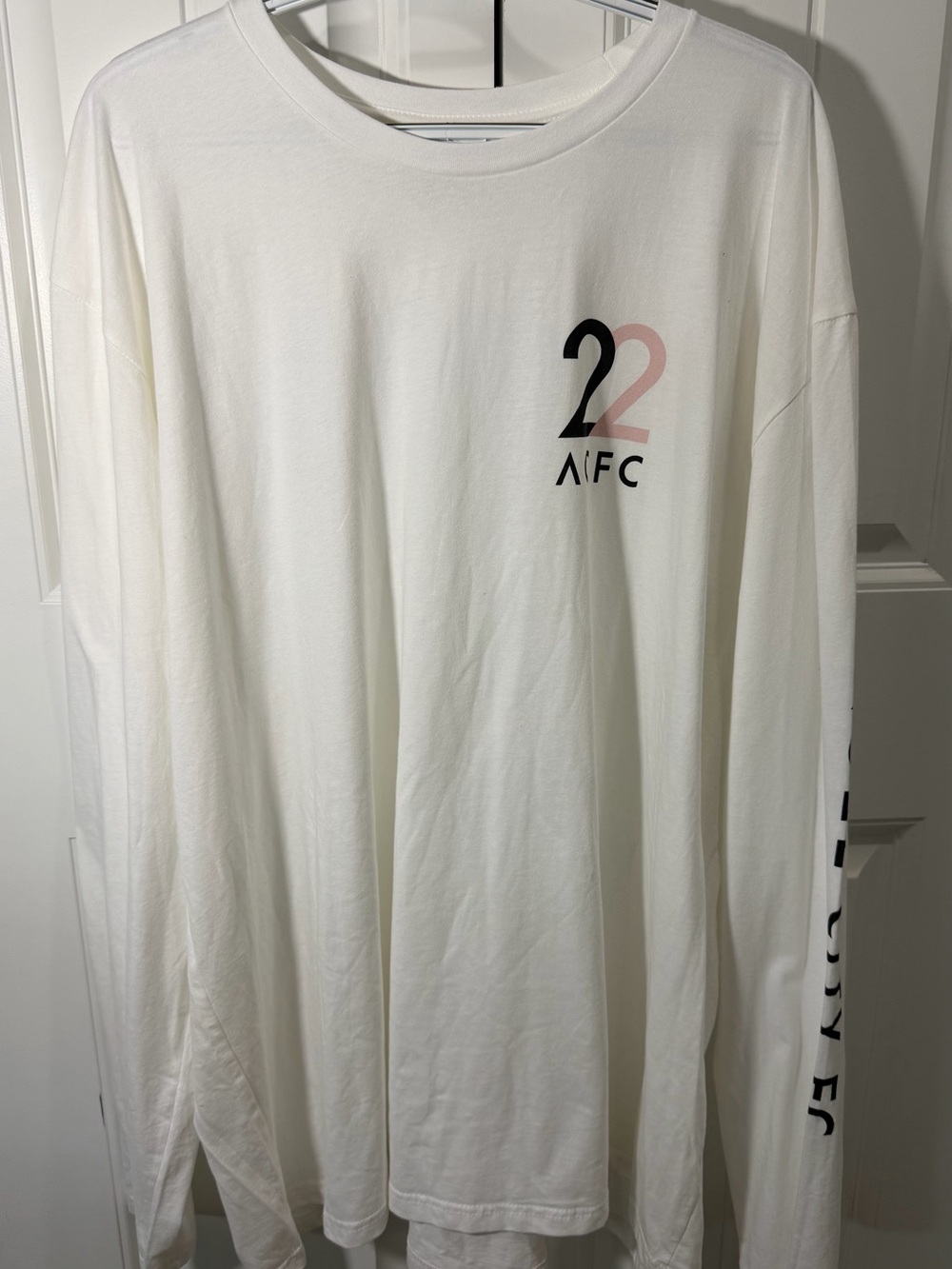 LAFC Los Angeles FC P22 Long Sleeve T Shirt 3XL White Pink Black Soccer